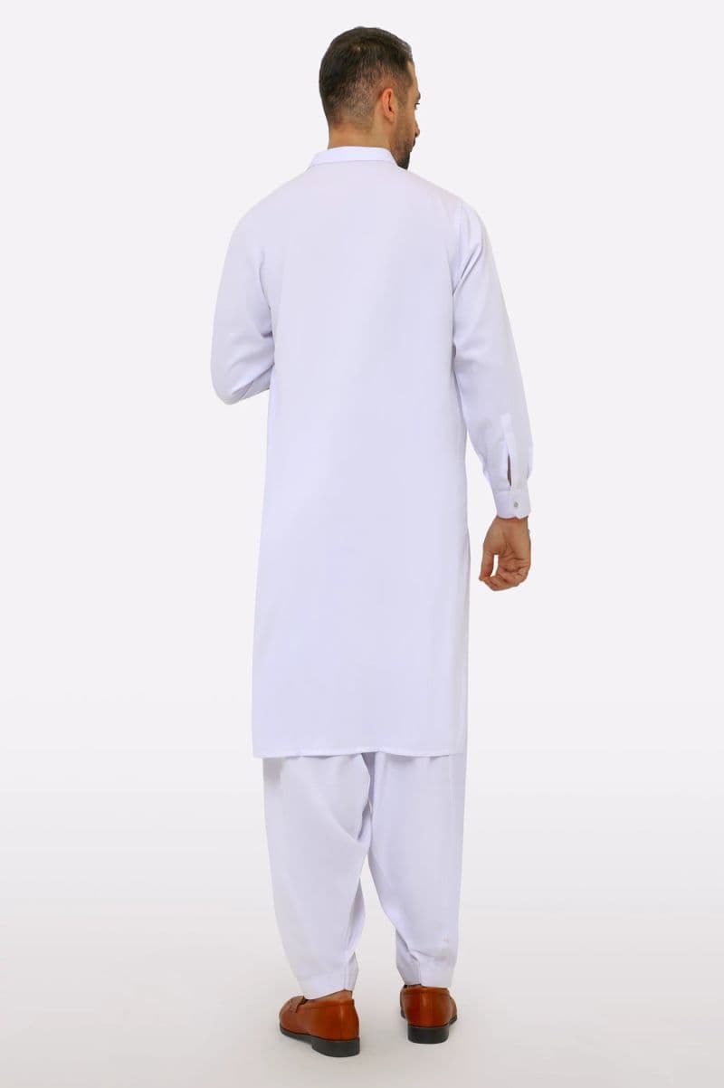 White Wash & Wear Shalwar Kameez thumbnail