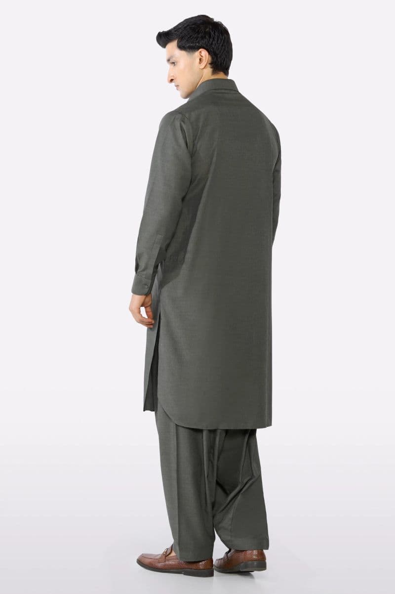 Grey Wash & Wear Shalwar Kameez thumbnail