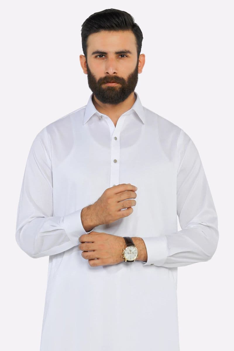 White Cotton Shalwar Kameez