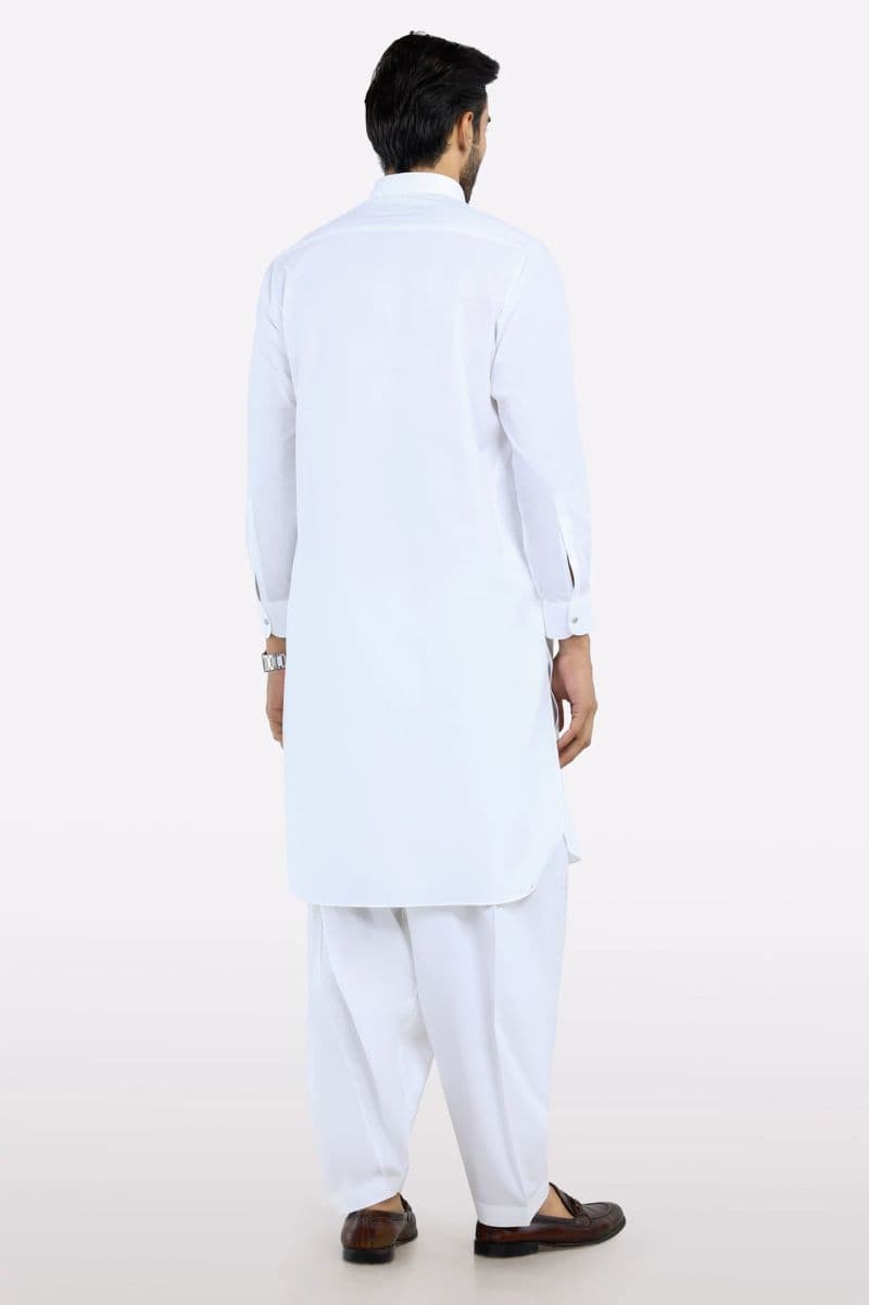 Off White Cotton Shalwar Kameez thumbnail