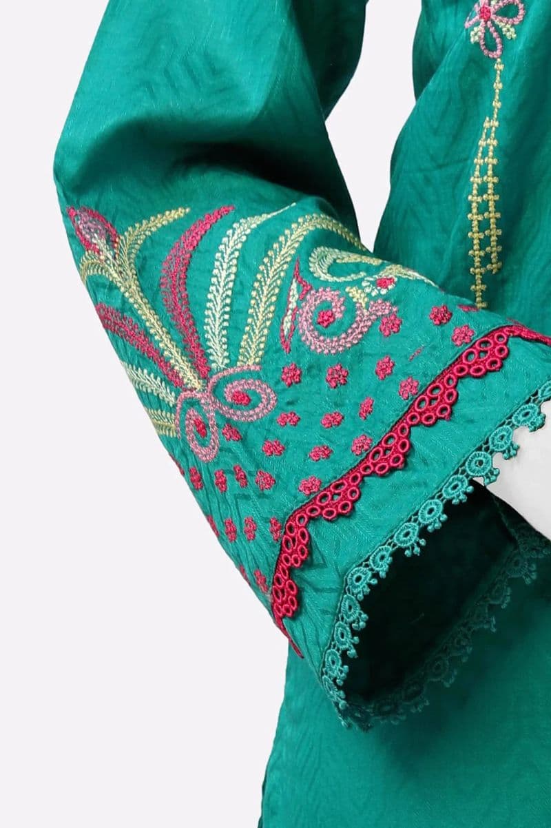 Green Embroidered Kurti thumbnail