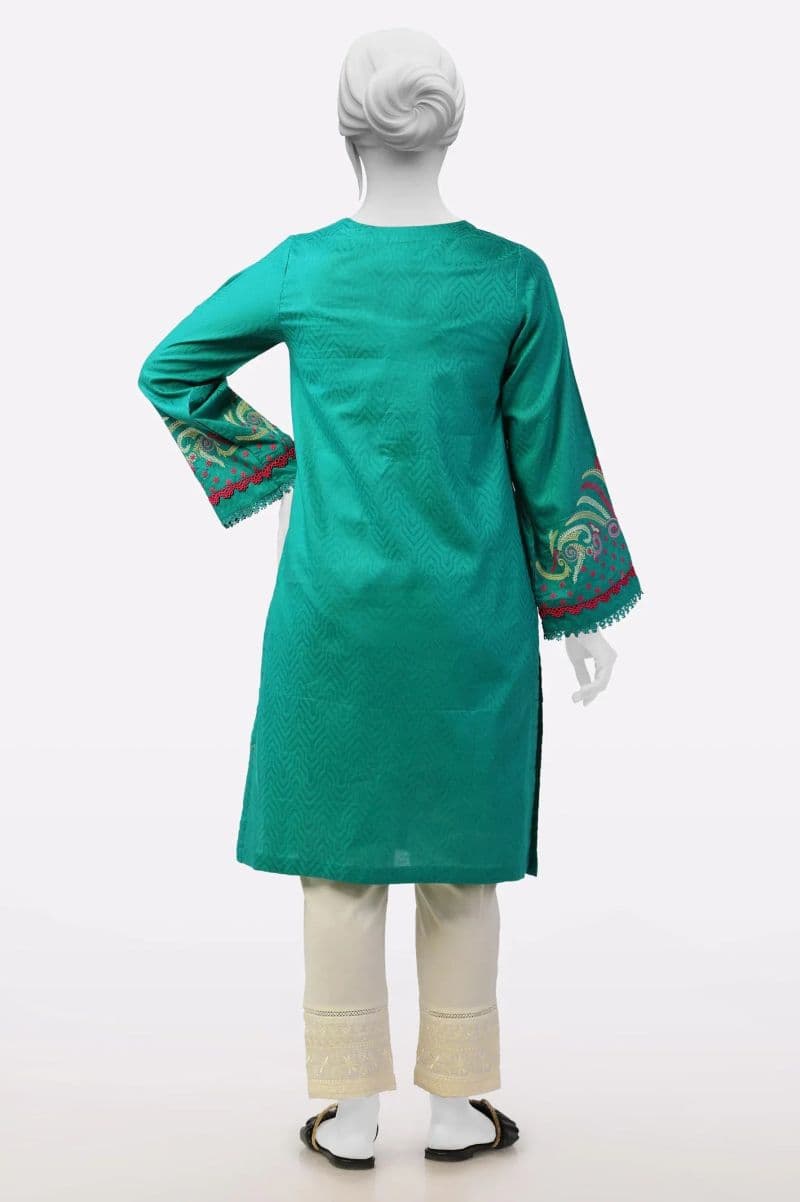 Green Embroidered Kurti thumbnail