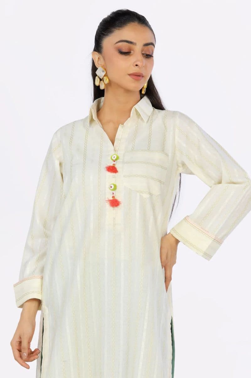 Cream Dyed Kurti thumbnail