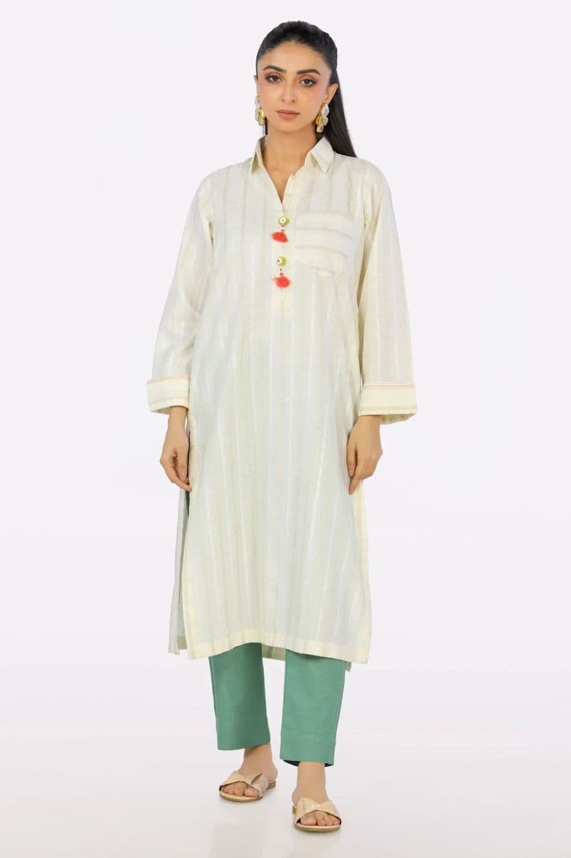Cream Dyed Kurti thumbnail