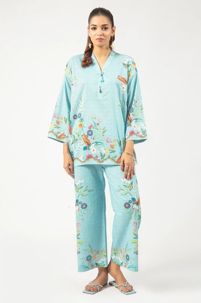 Cotton Blue Printed 2PC thumbnail