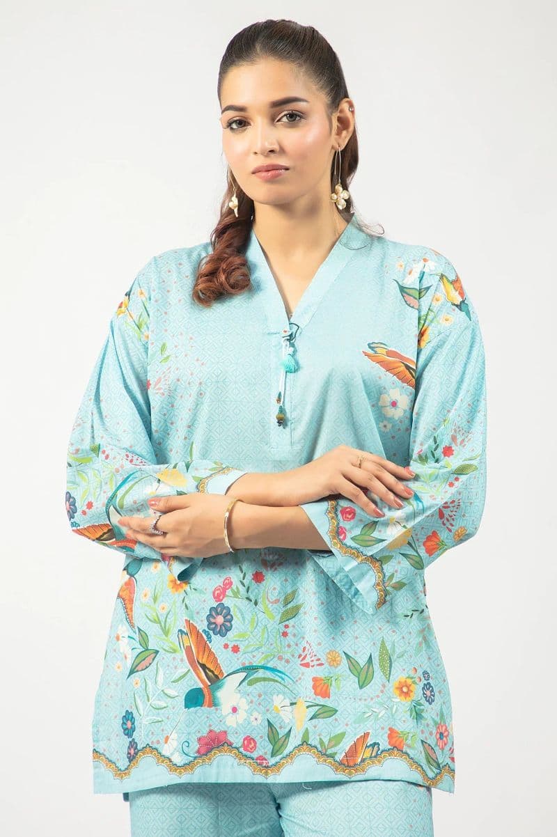 Cotton Blue Printed 2PC thumbnail