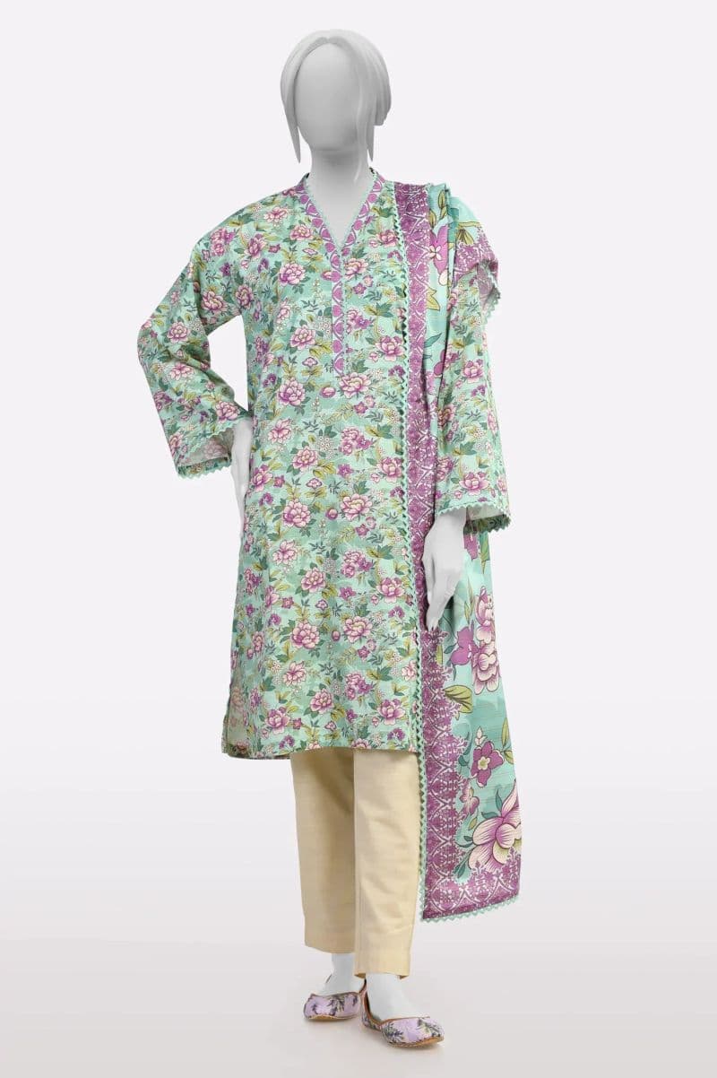 Printed Shirt and Dupatta thumbnail