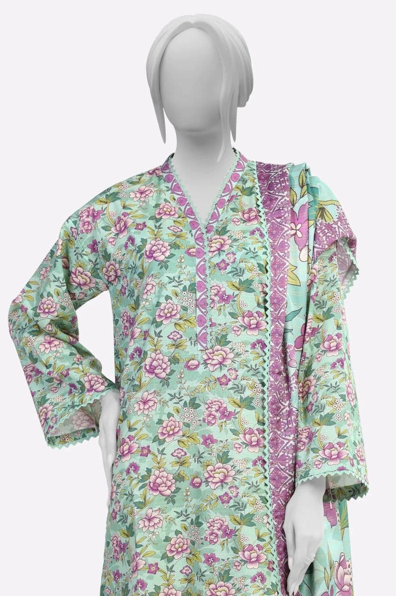Printed Shirt and Dupatta thumbnail