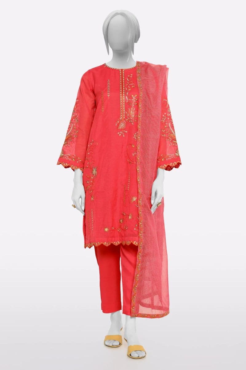 Red Embroidered 3PC thumbnail