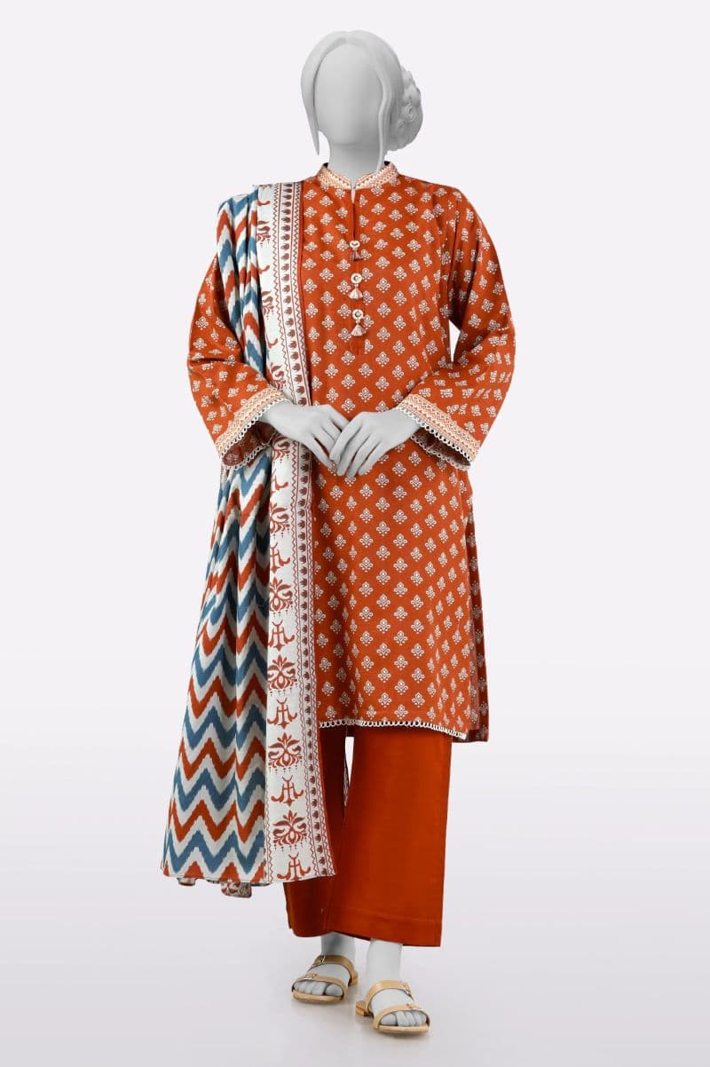 Khaddar Brown Printed 3PC thumbnail