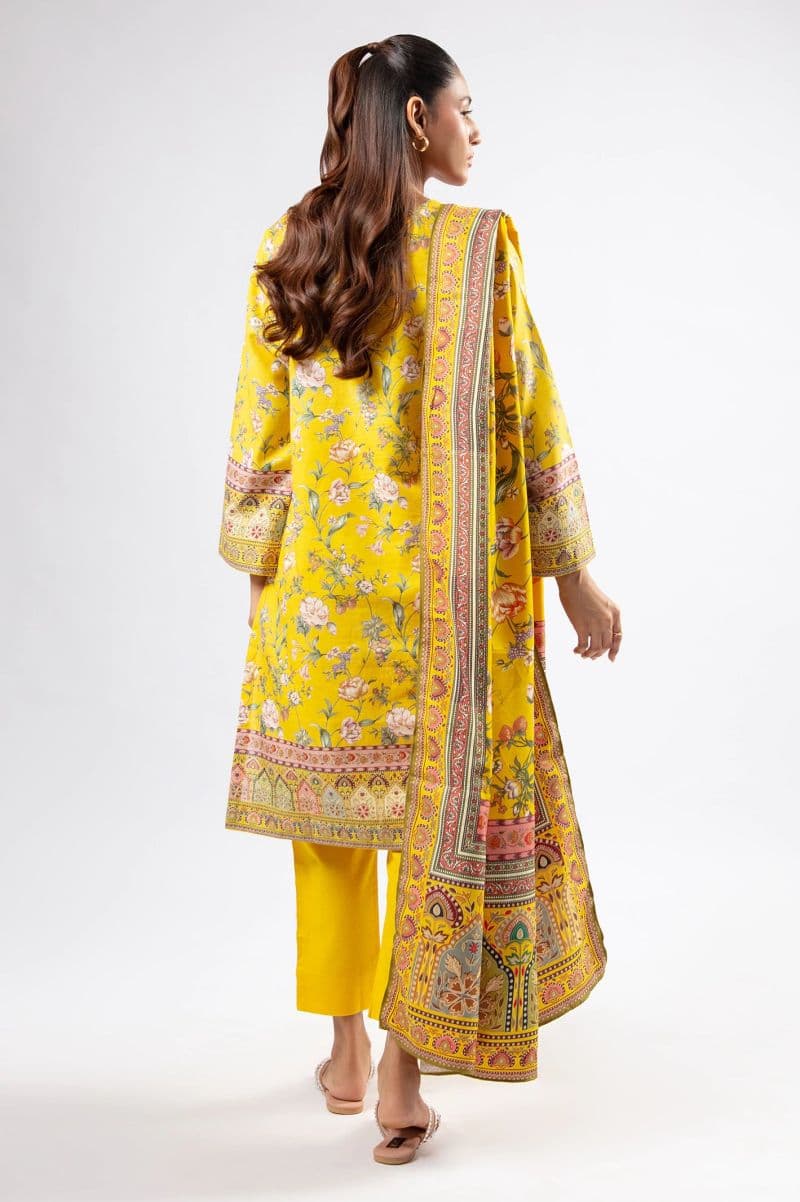 Printed Khaddar-Yellow 3PC thumbnail