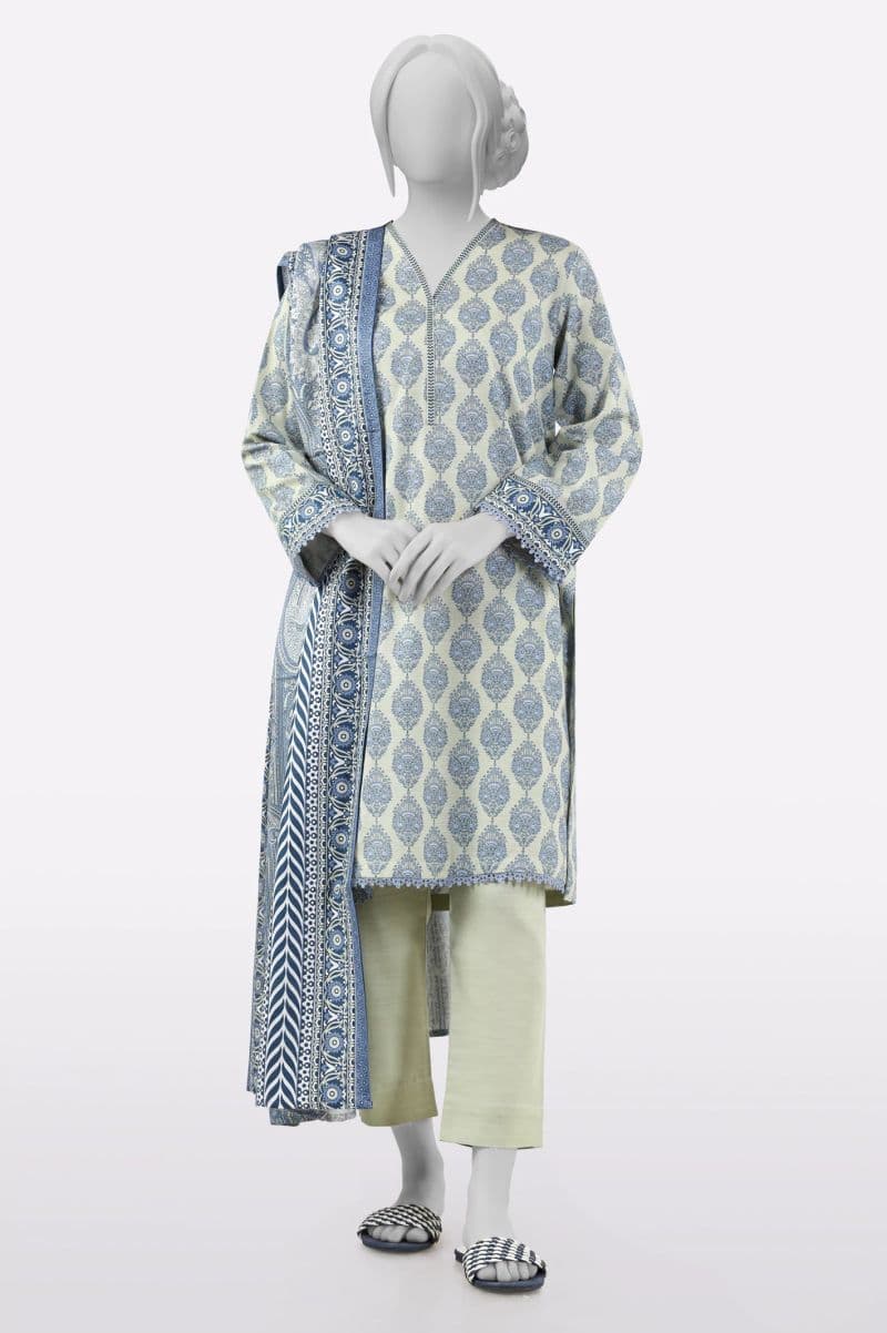 Khaddar Beige Printed 3PC thumbnail
