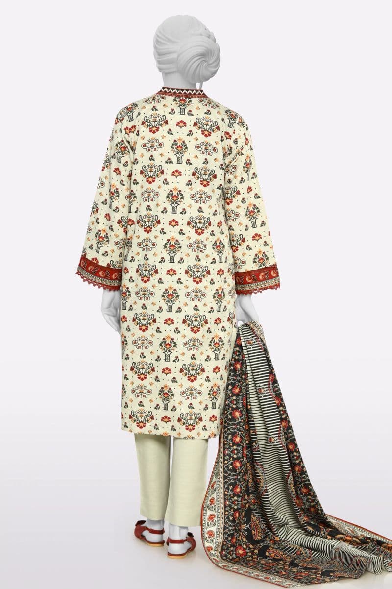 Khaddar Beige Printed 3PC thumbnail