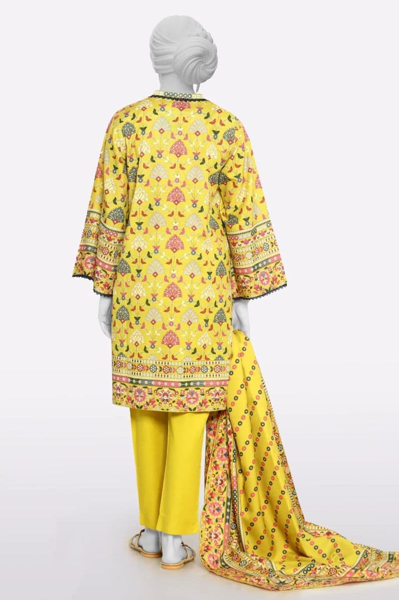 Khaddar Mustard Printed 3PC thumbnail