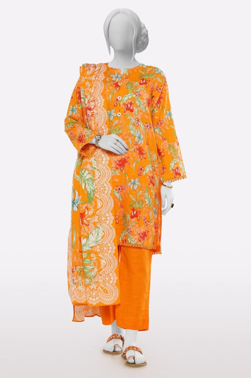 Orange Printed 3PC thumbnail