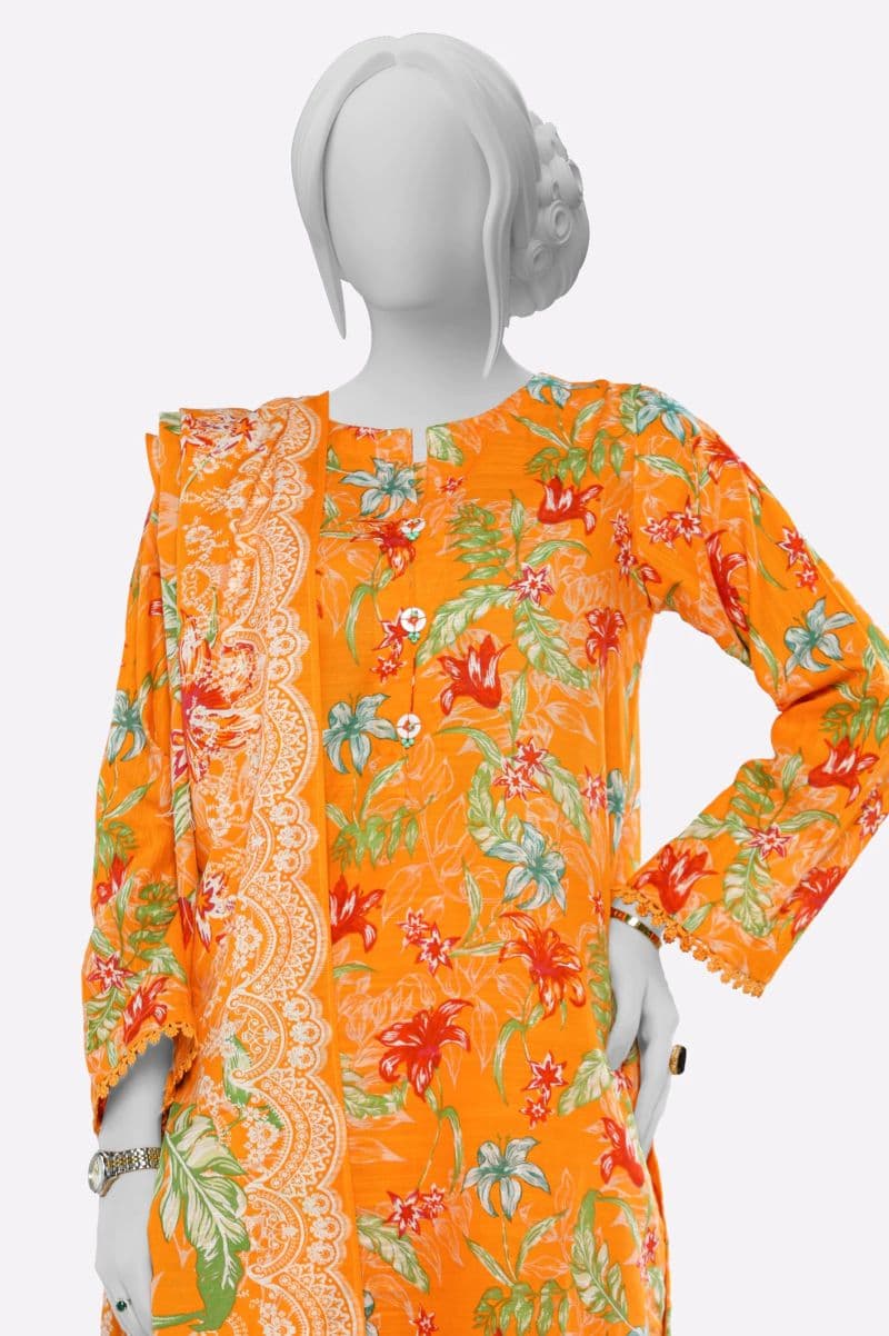 Orange Printed 3PC thumbnail