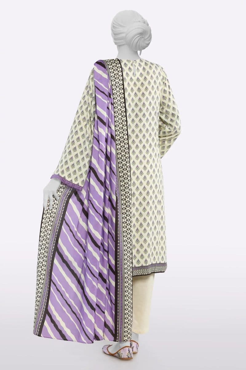 Printed Unstitched 3PC
