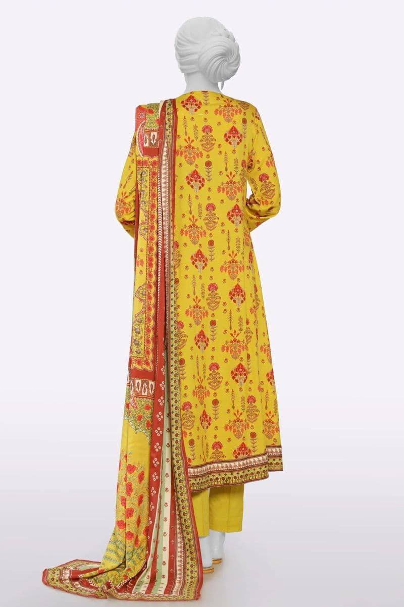 Printed Unstitched 3PC