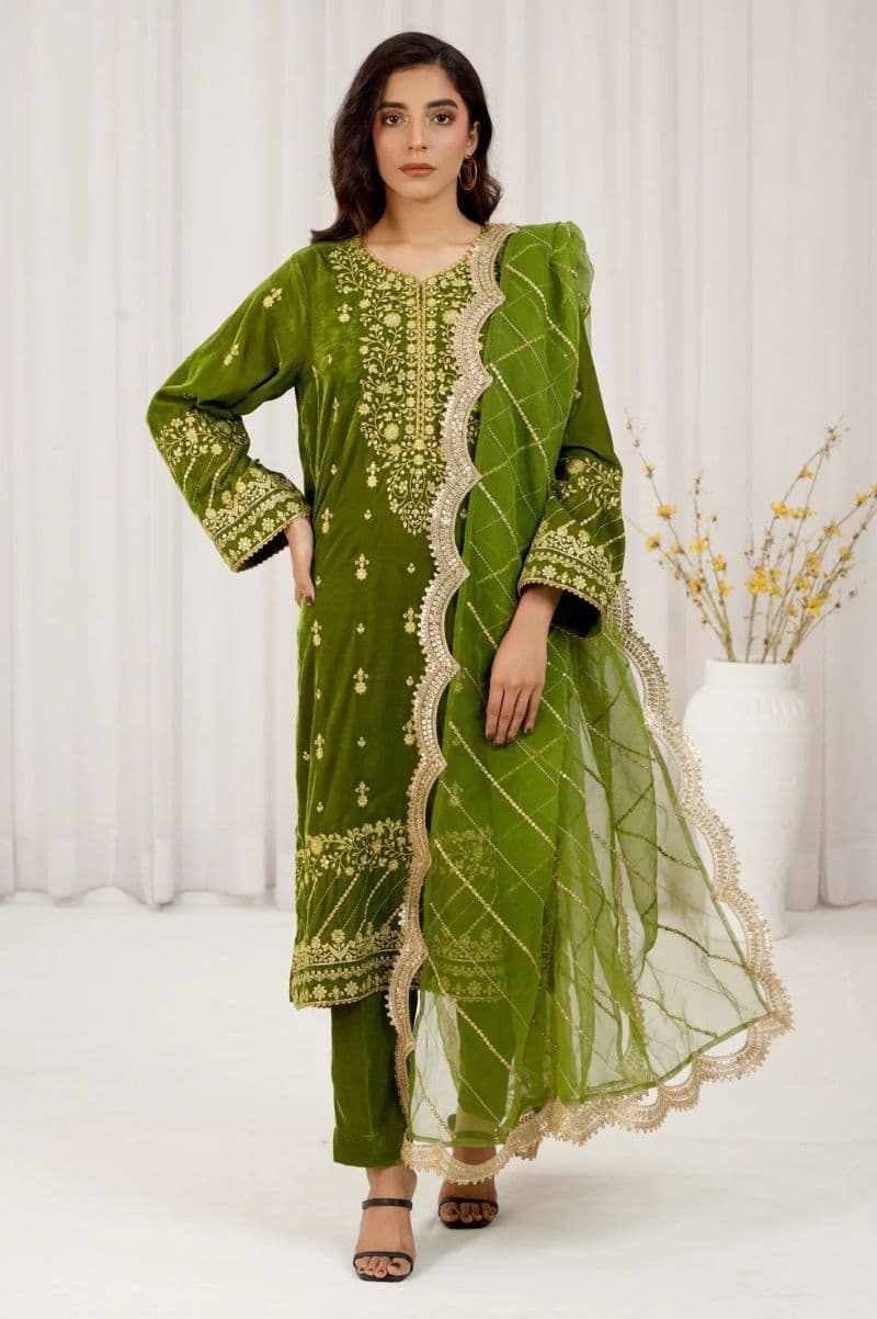 Embroidered Unstitched 3PC