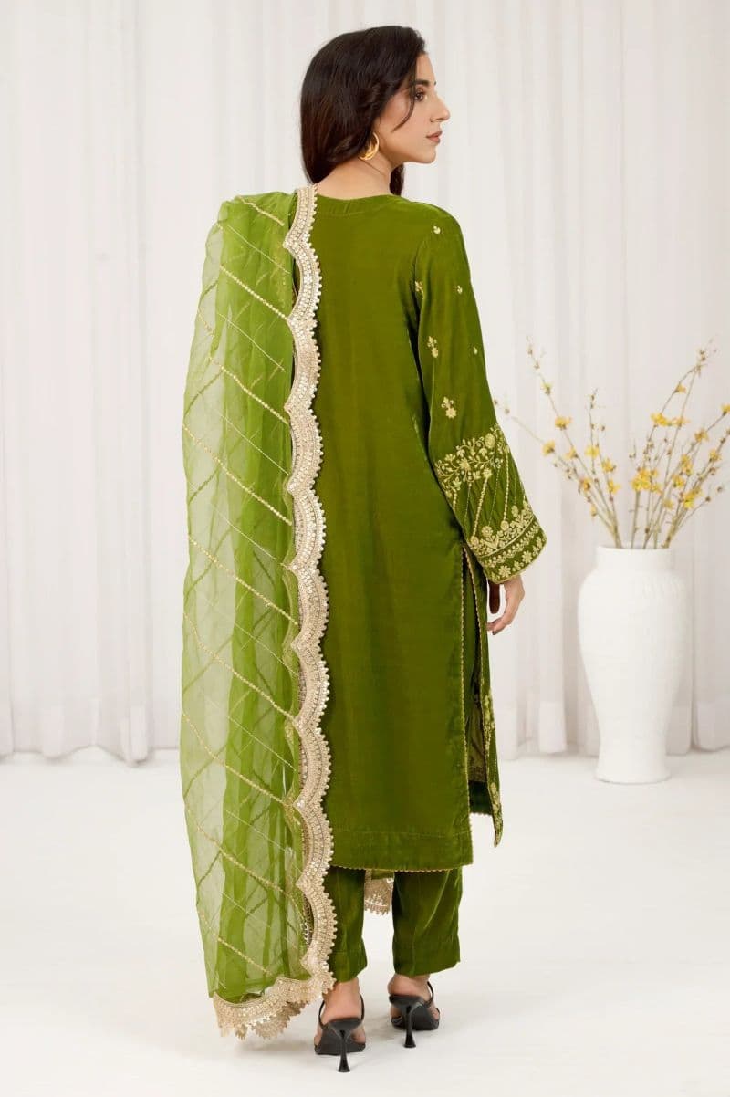 Embroidered Unstitched 3PC
