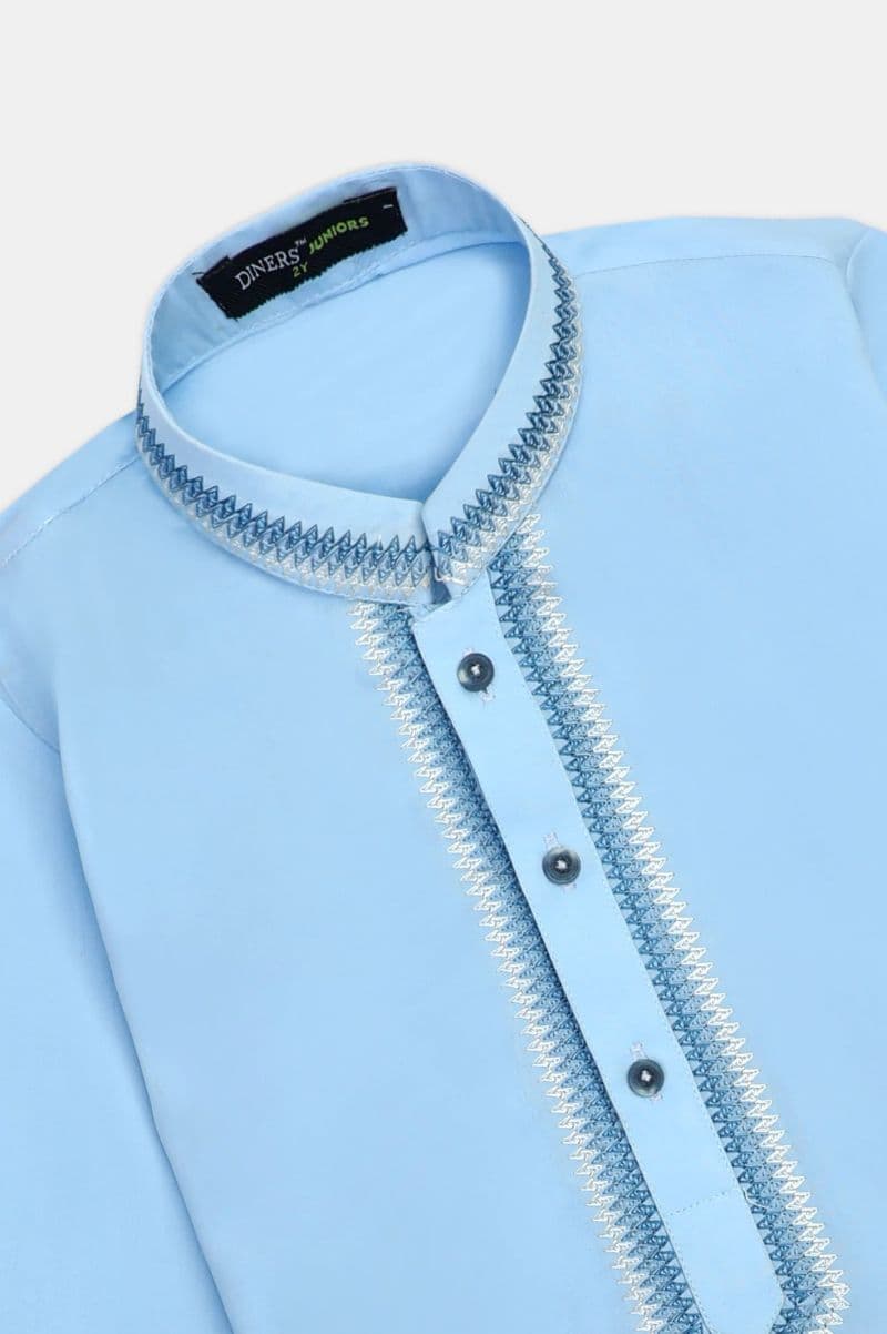 Sky Blue Boys Kameez Shalwar