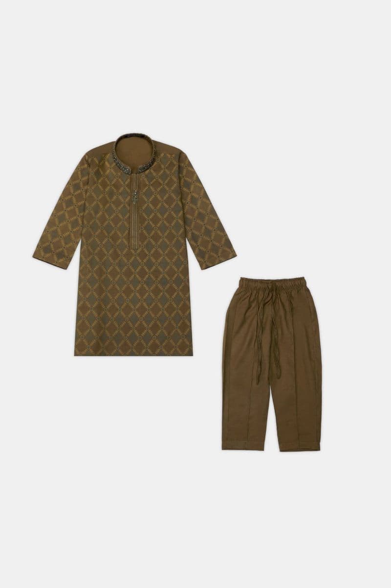 Olive Boys Kurta Pajama thumbnail