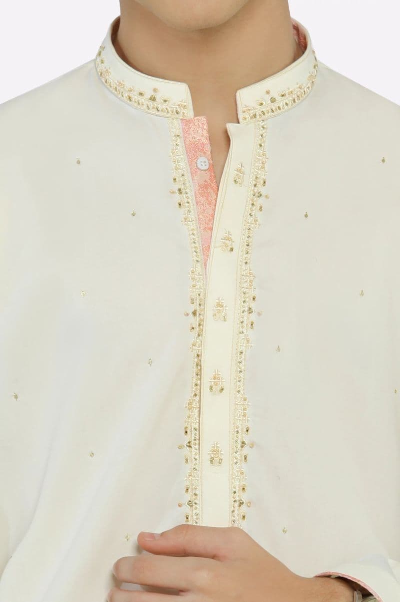 Cream Boys Kurta Pajama