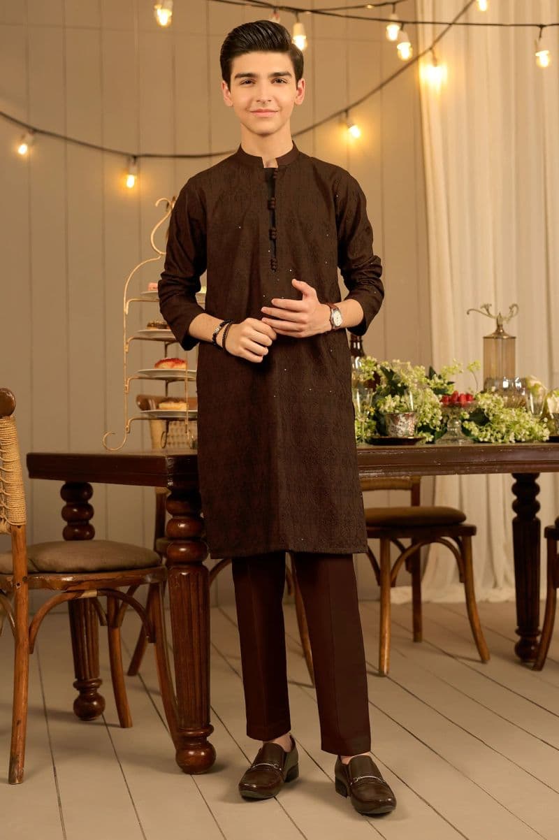 Maroon Boys Kurta Pajama