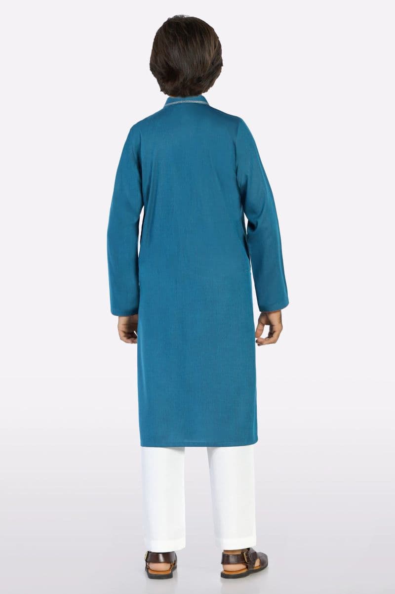 Blue Teens Kurta Pajama