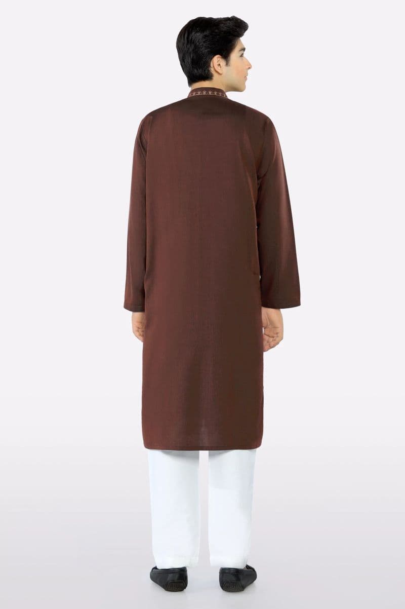 Maroon Teens Kurta Pajama