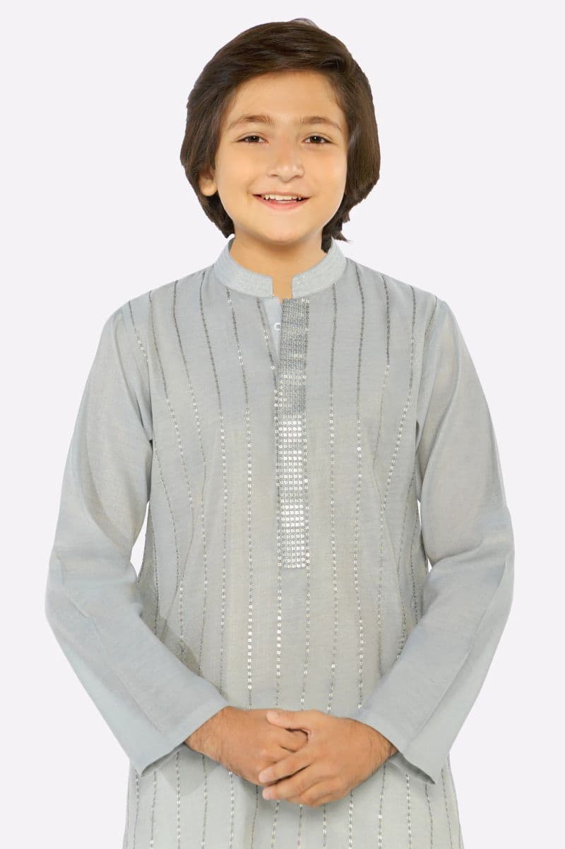 Light Grey Teens Kurta Pajama