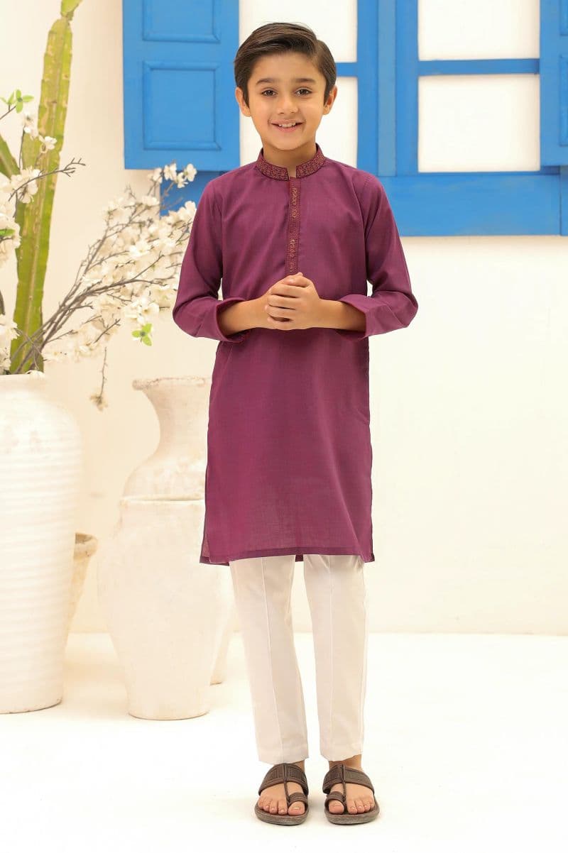 Purple Boys Kurta Pajama