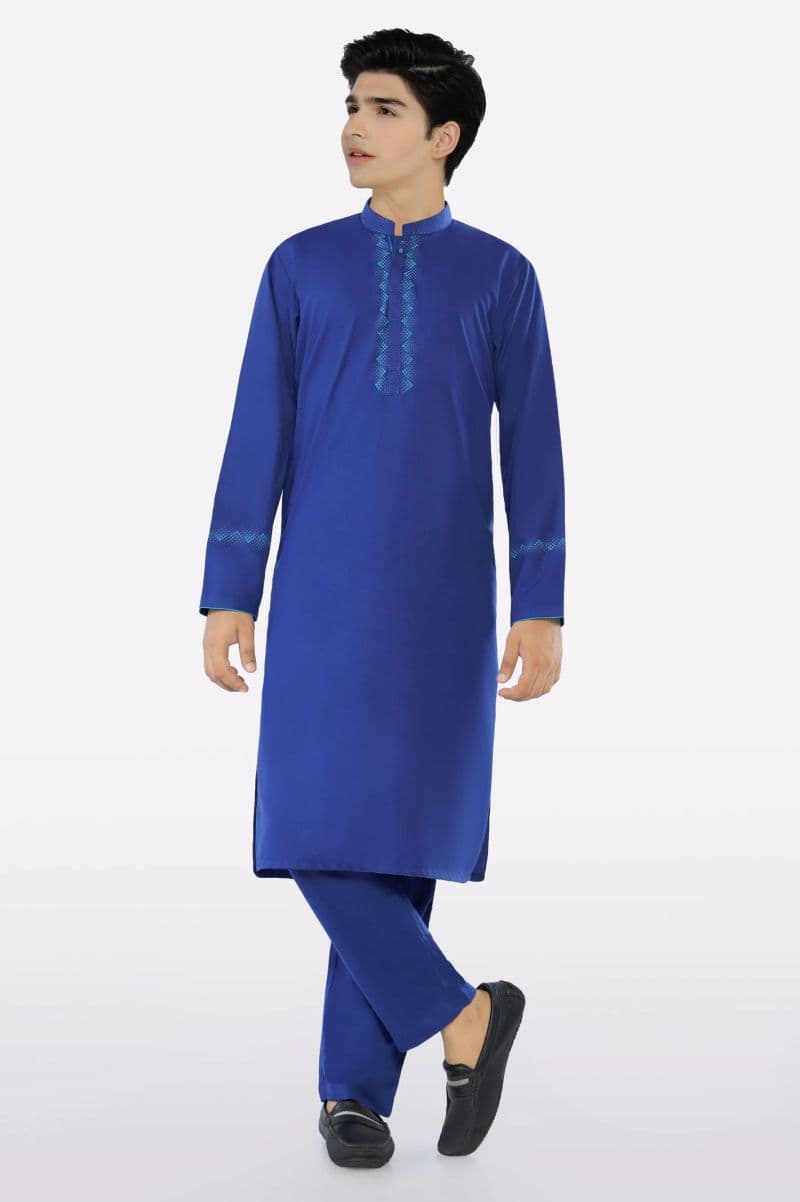 Royal Blue Teens Kurta Pajama