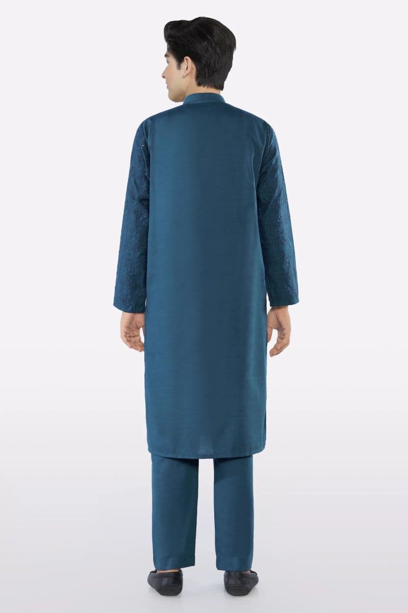 Blue Teens Kurta Pajama