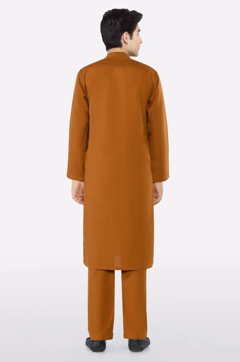 Rust Teens Kurta Pajama thumbnail