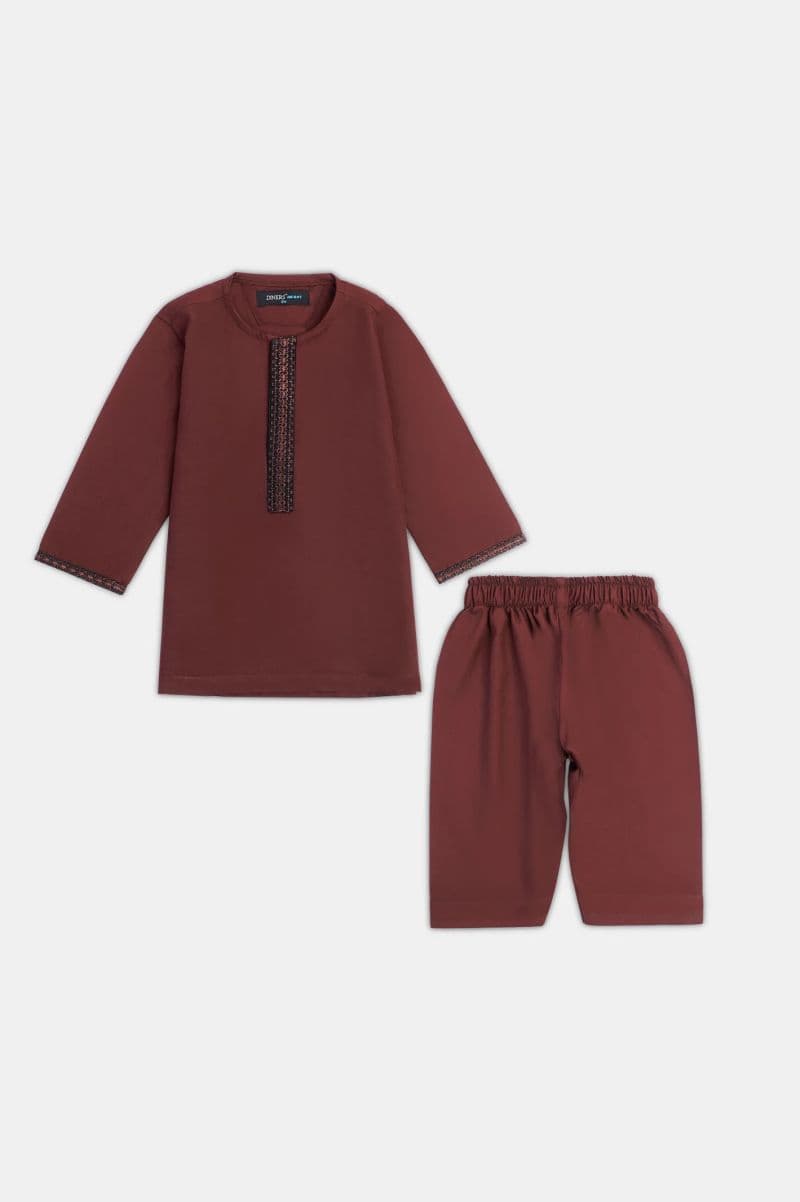 Maroon Infant Kurta Shalwar