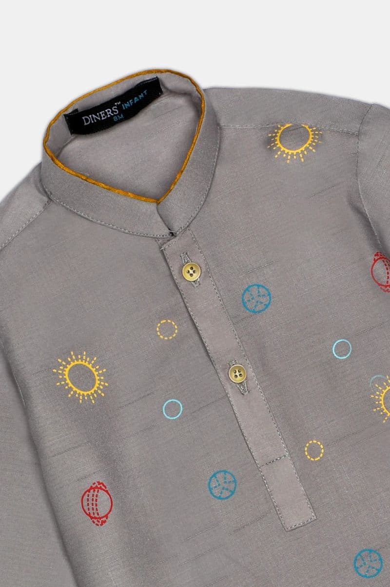 Light Grey Infant Kurta Shalwar
