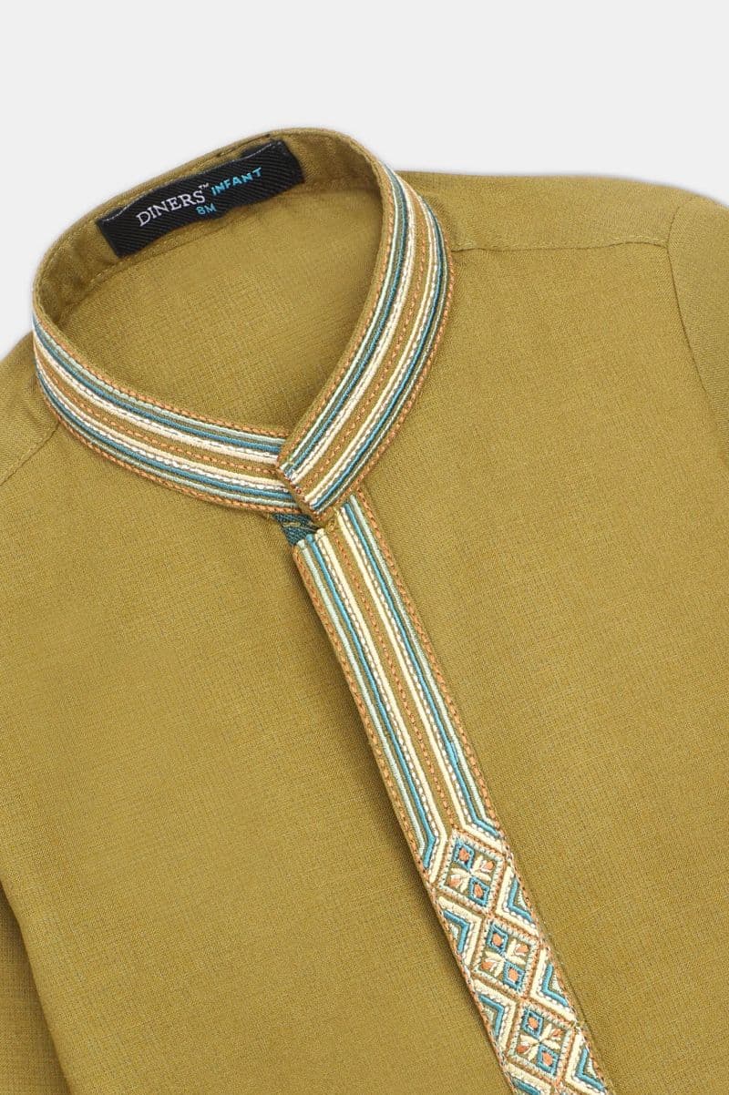 Olive Infant Kurta Shalwar thumbnail
