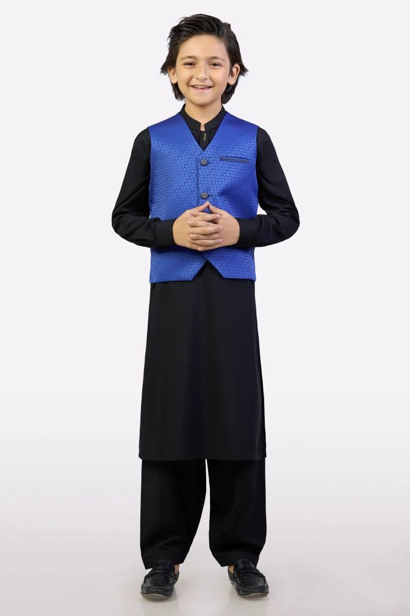 Boys Royal Blue Waistcoat