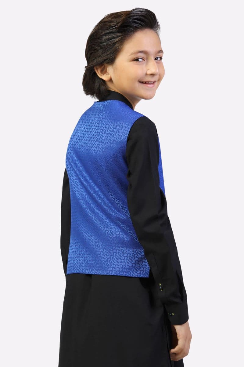 Boys Royal Blue Waistcoat
