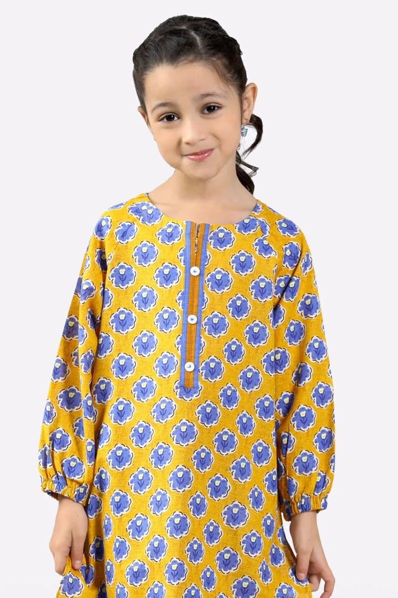 Yellow Printed Girls 2PC thumbnail
