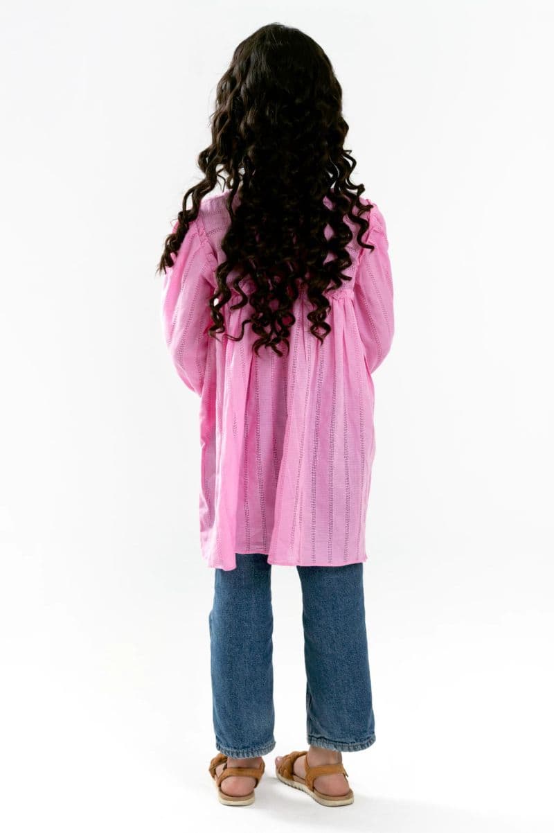 Pink Stylised Girls Kurti thumbnail