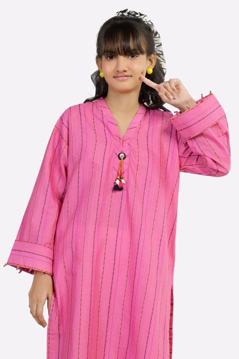 Pink Stylised Teens Kurti thumbnail