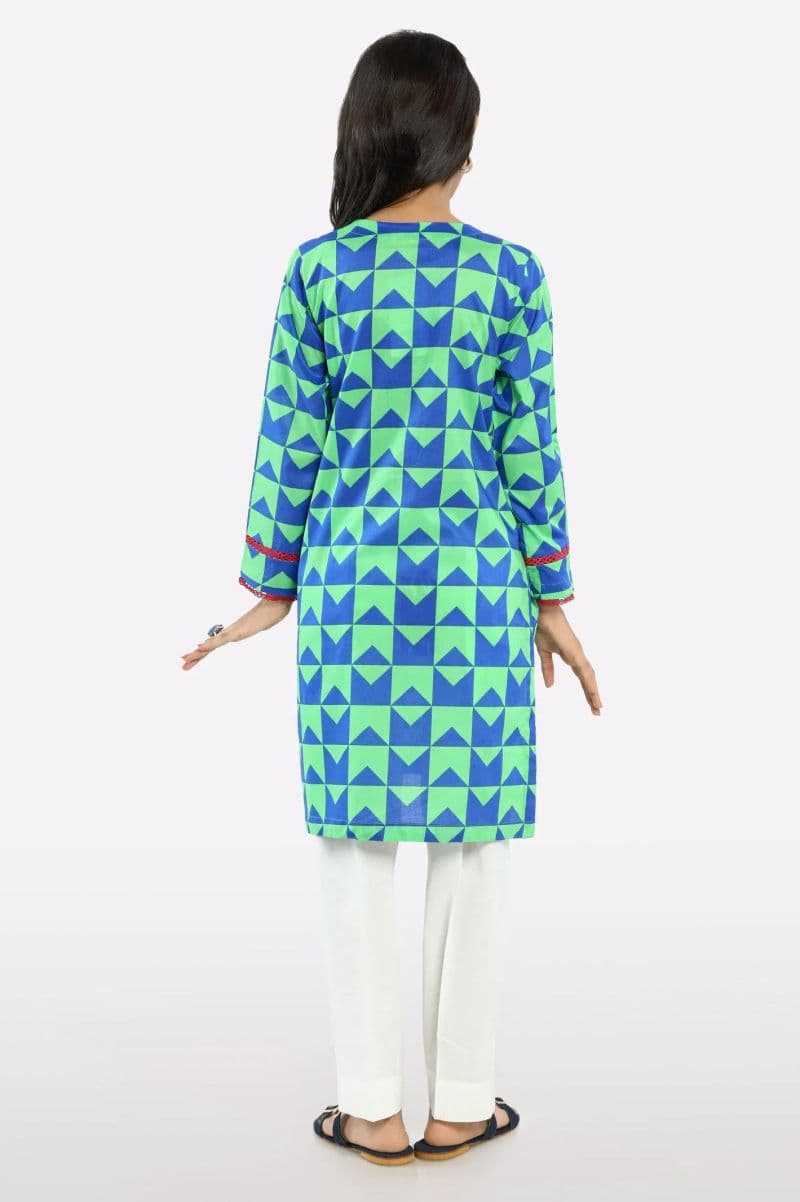 Green Printed Teens Kurti thumbnail