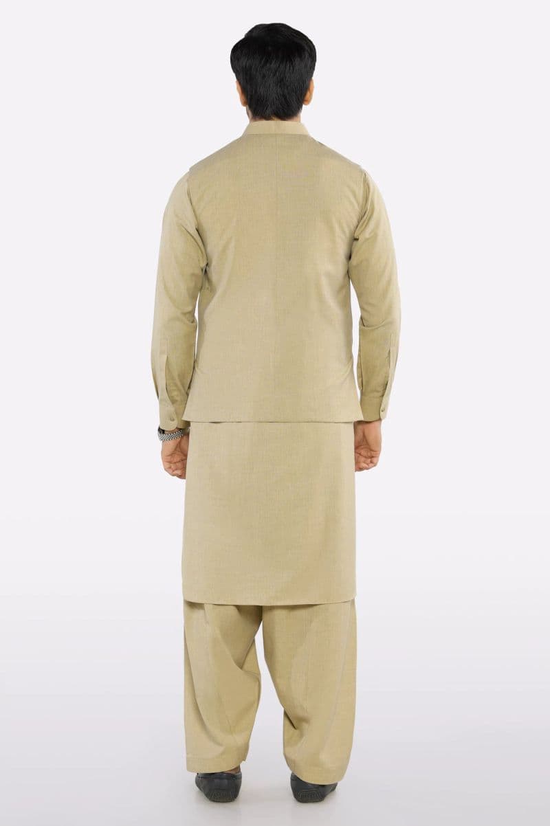 Green Shalwar Kameez with Waistcoat thumbnail
