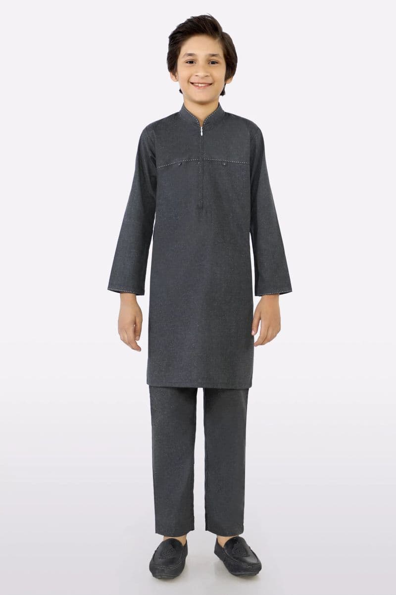 Dark Grey Boys Kurta Pajama