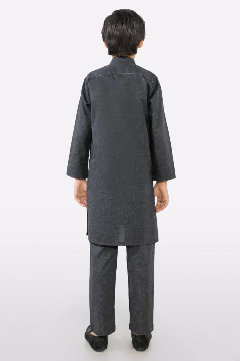 Dark Grey Boys Kurta Pajama