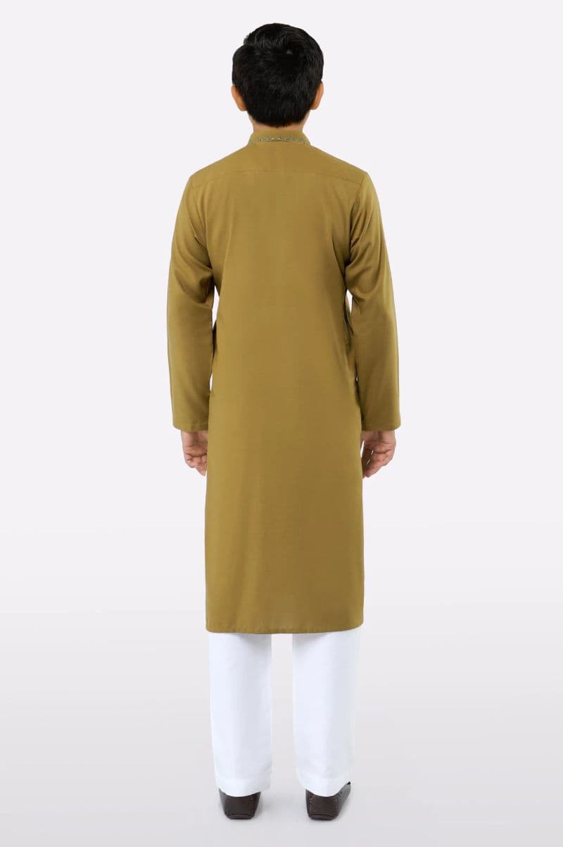Olive Teens Kurta Pajama