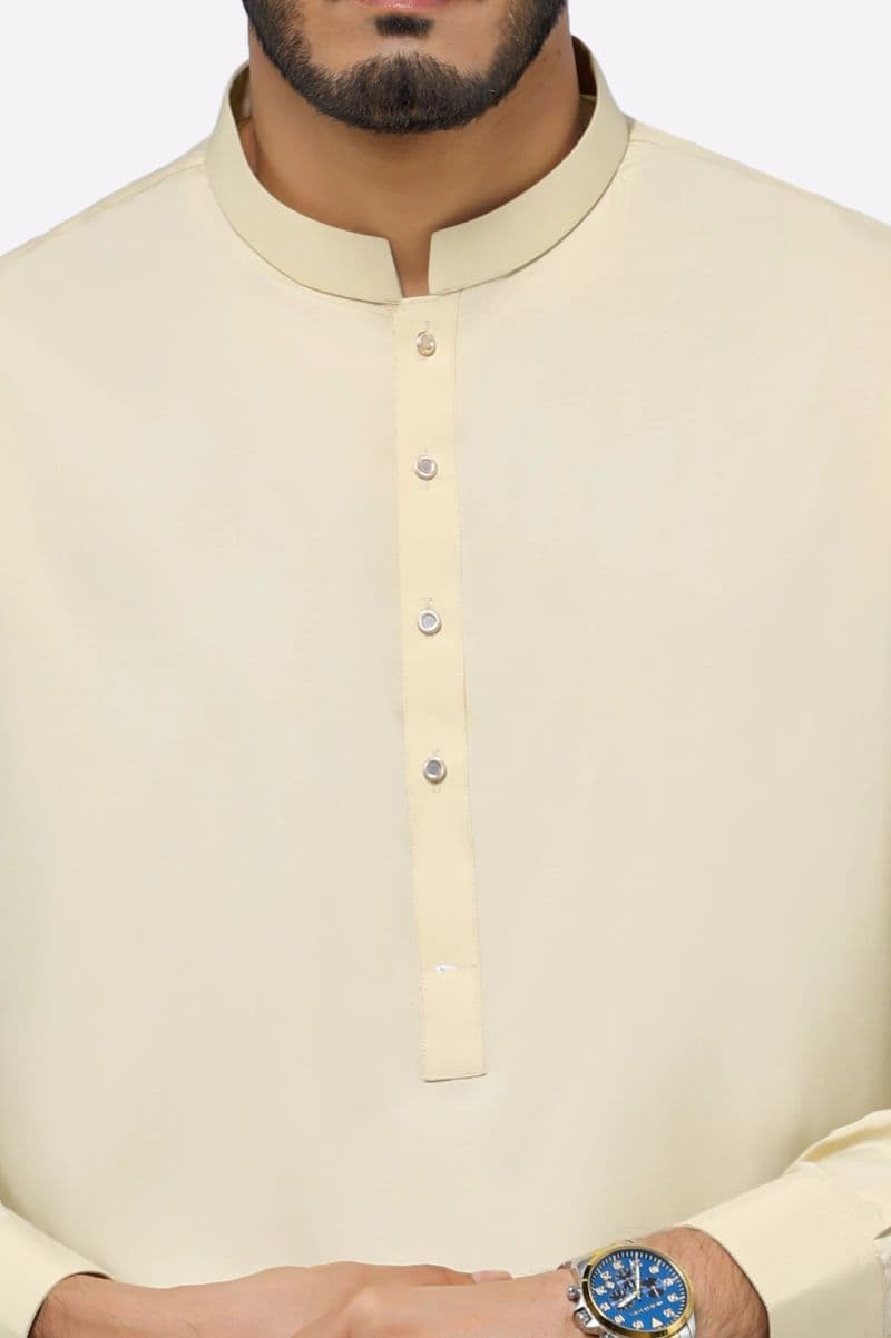 Light Fawn Wash & Wear Shalwar Kameez