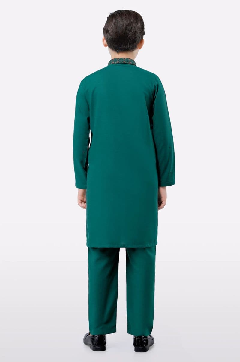 Green Boys Kurta Pajama